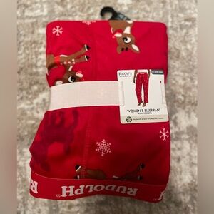 Rudolph Red Women's Sleep Pants with Pockets size 3X-NWT